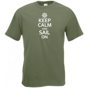 Keep Calm Sail On férfi rövid ujjú póló