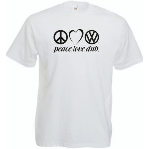 Peace Love Dub (VW) férfi rövid ujjú póló