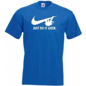 Humor - Lajhár - Just Do It Later férfi rövid ujjú póló