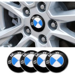   3D autó BMW felniközép kupak matrica (4 db) 56 mm alumínium