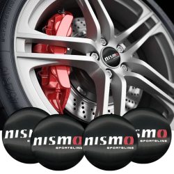   3D autó Nissan Nismo felniközép kupak matrica (4 db) 56 mm alumínium