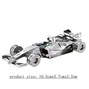 3D Metal Puzzle Creative Stainless Steel F1 Model versenyautó