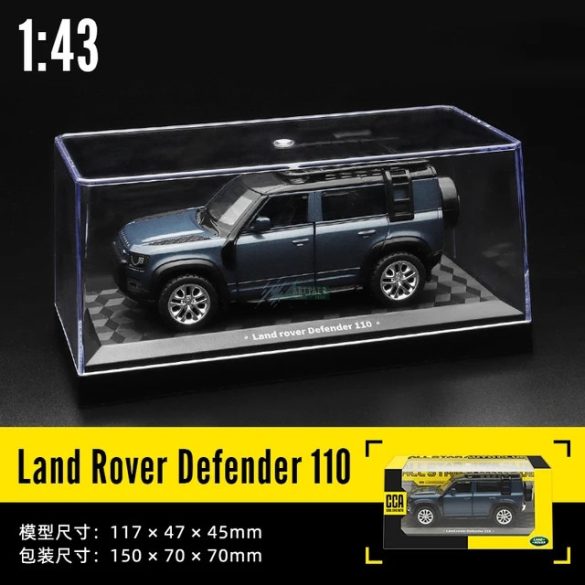 CCA autó modell 1:43 Land Rover Defender 110 terpjáró - vitrindobozban, kék