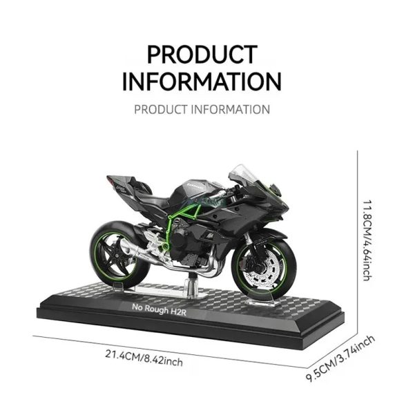 Cool Chic Auto Kawasaki Ninja  motormodell 1:12 fekete