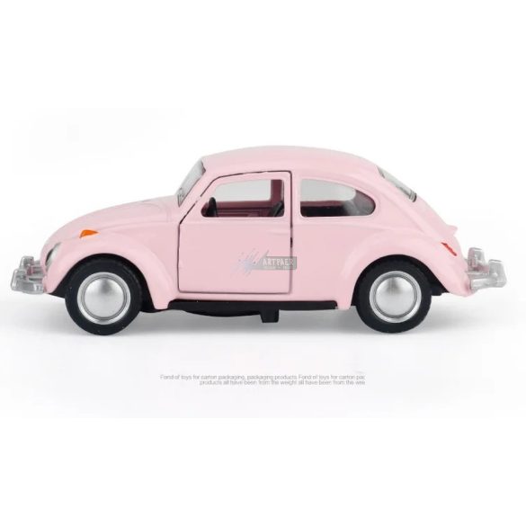 Retro autómodell 1:36 Volkswagen Beetle rózsaszín