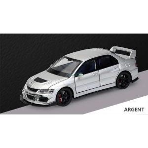 Fém autó model 1:32 Mitsubishi Lancer EVO ezüst - gyüjtőknek OEM